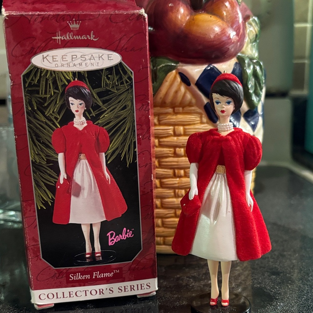 Hallmark Keepsake Ornament - Red and White Barbie